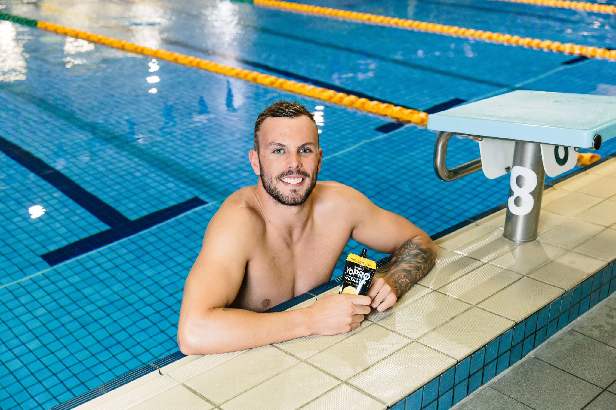 Rio 2016 Olympic swimming gold medallist Kyle Chalmers is another Australian athlete to become a YoPRO ambassador ©AOC