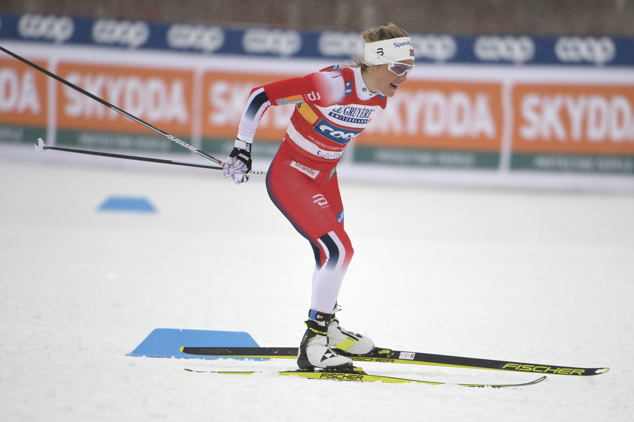 Therese Johaug could seal the overall women's title at the International Ski Federation Cross-Country World Cup tomorrow ©Getty Images