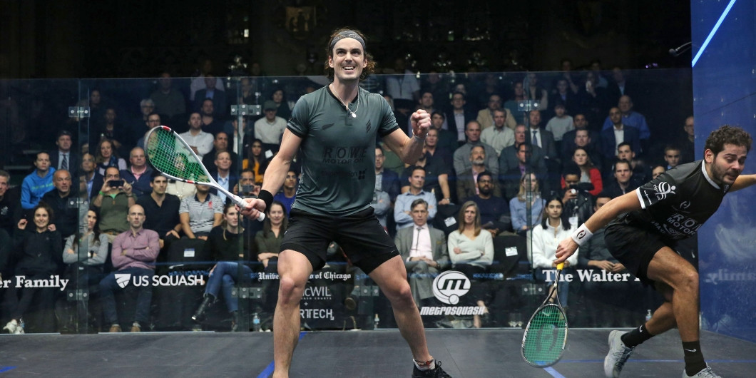 New Zealand's Paul Coll reached a Professional Squash Association World Tour Platinum final for the first time ©PSA