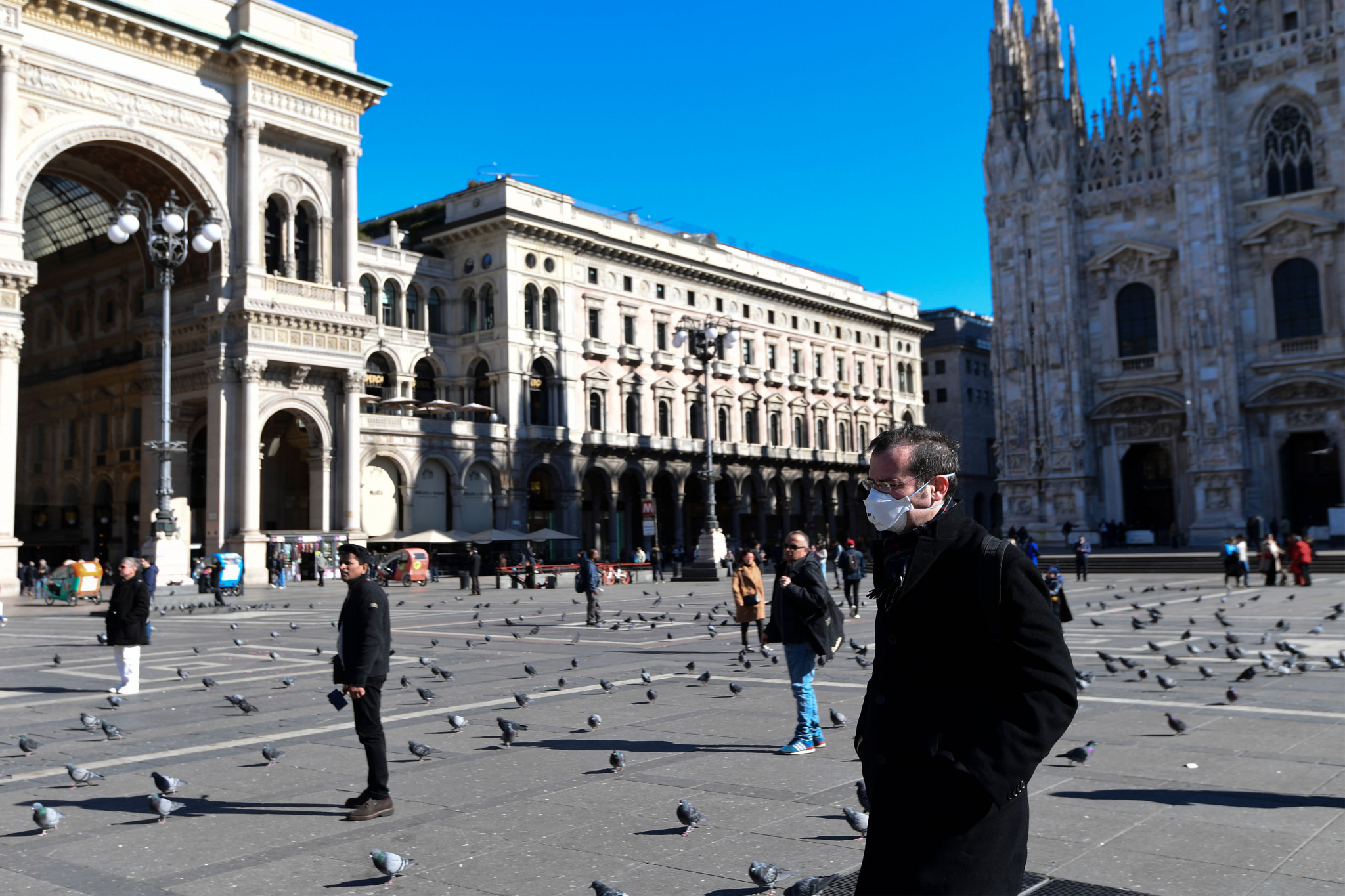 A number of tourist and cultural sites in Milan have been closed due to the outbreak of coronavirus, while sporting events have been postponed or cancelled ©Getty Images