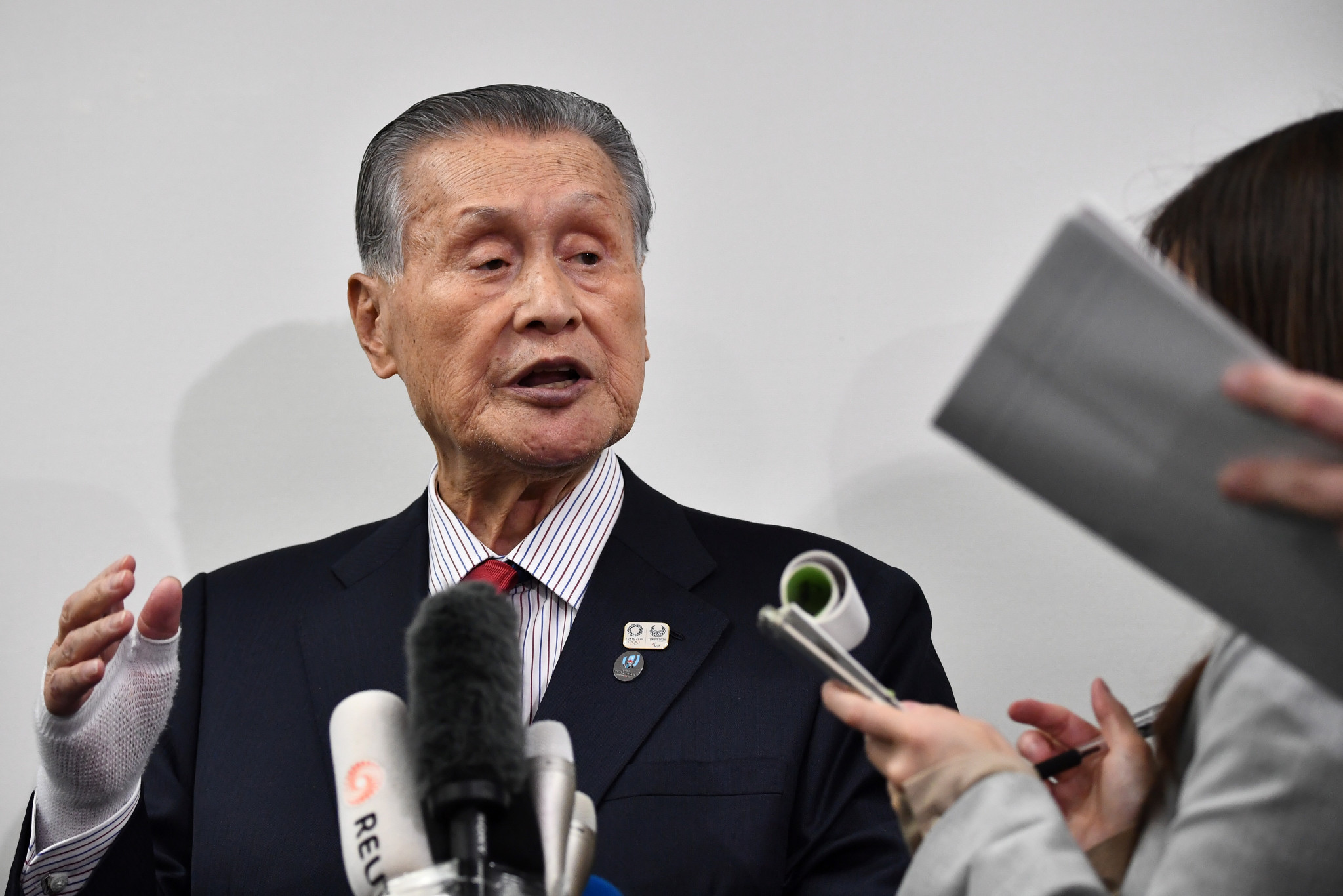Tokyo 2020 President Yoshirō Mori added to the defiance surrounding the impact of the coronavirus on the Games ©Getty Images