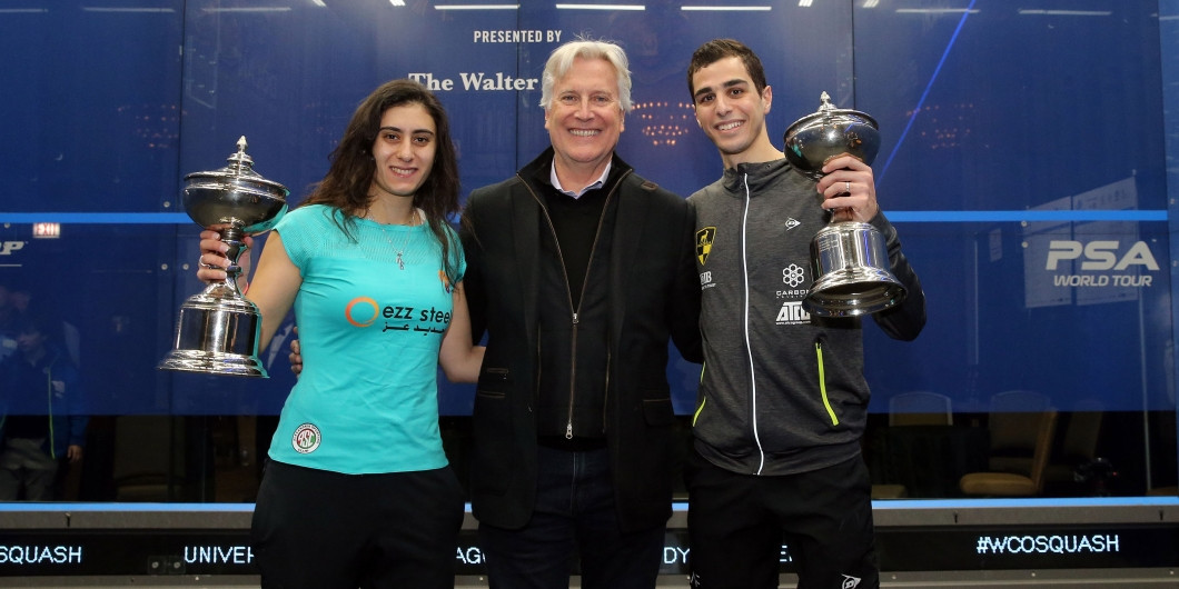 Egyptians Ali Farag and Nour El Sherbini triumphed at the Professional Squash Association Windy City Open ©PSA