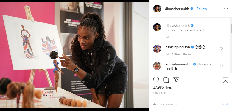 Dina Asher-Smith shared the news on her Instagram account ©dinaashersmith/Instagram