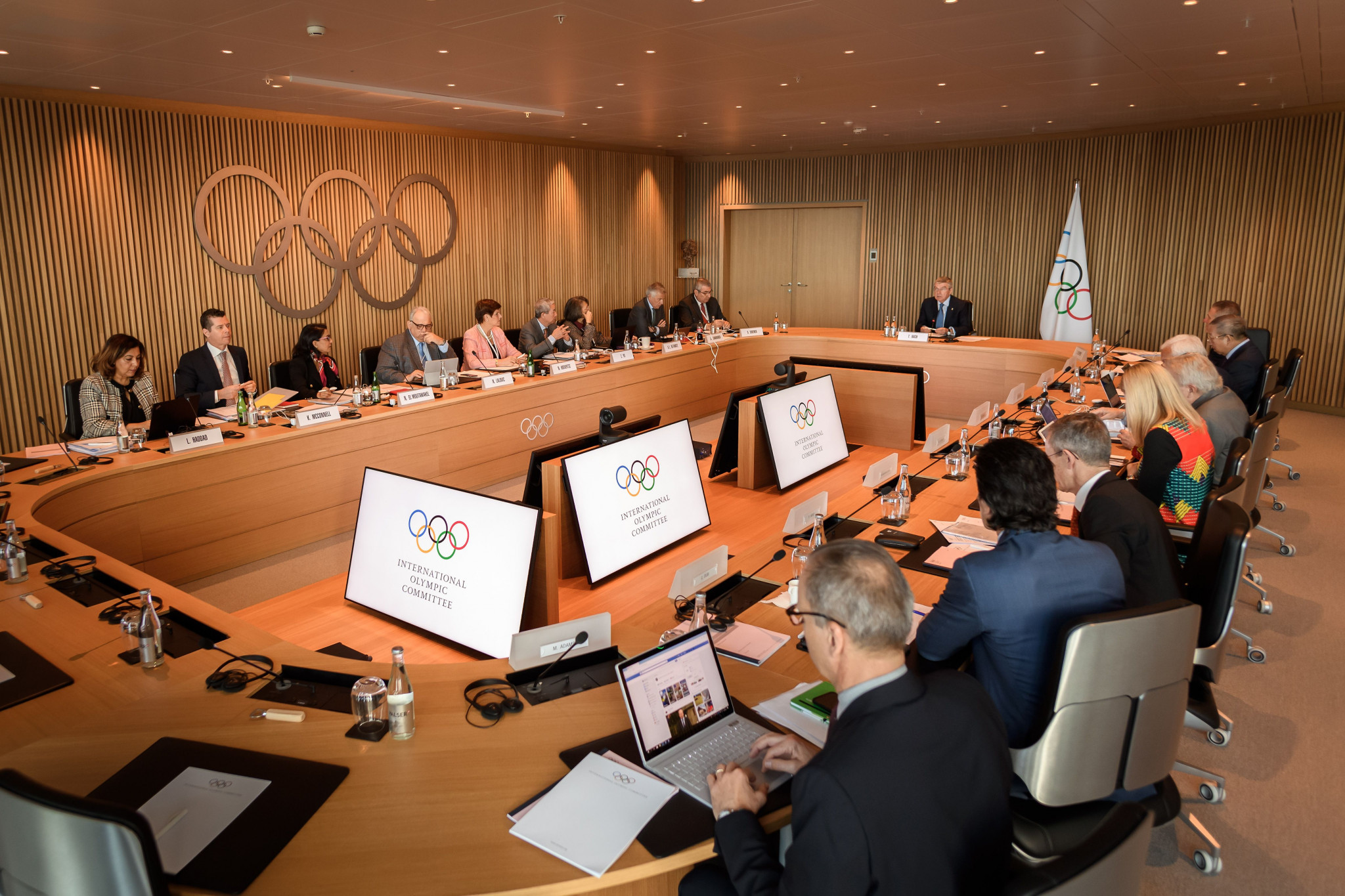 Thomas Bach claimed cancelling or postponing Tokyo 2020 was not considered during the latest Executive Board meeting ©Getty Images
