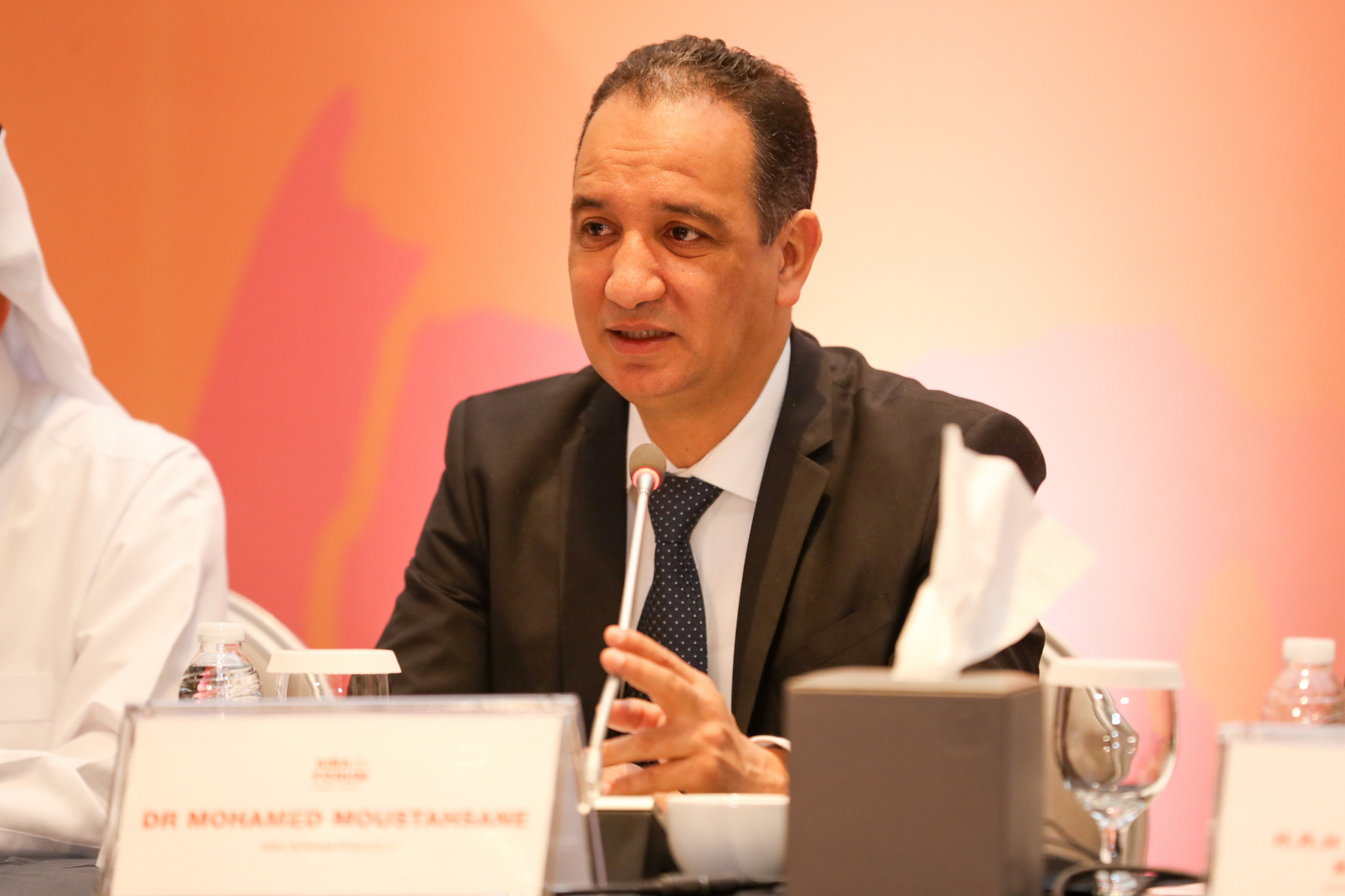 Interim President Mohamed Moustahsane was in charge of proceedings ©AIBA 