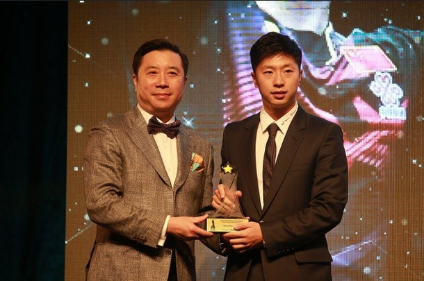 Reigning world champion Ma Long of China claimed the Male Table Tennis Star award ©ITTF