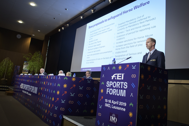 The FEI Sports Forum involves a gathering of multiple persons travelling from all over the globe ©FEI