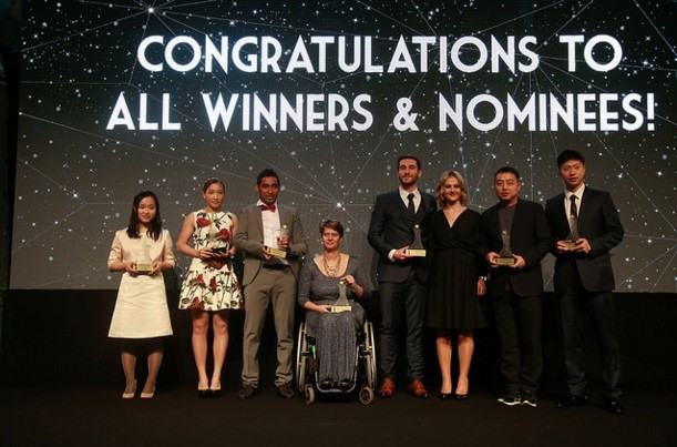 The winners all received their prizes at the ITTF Star Awards ceremony in Lisbon