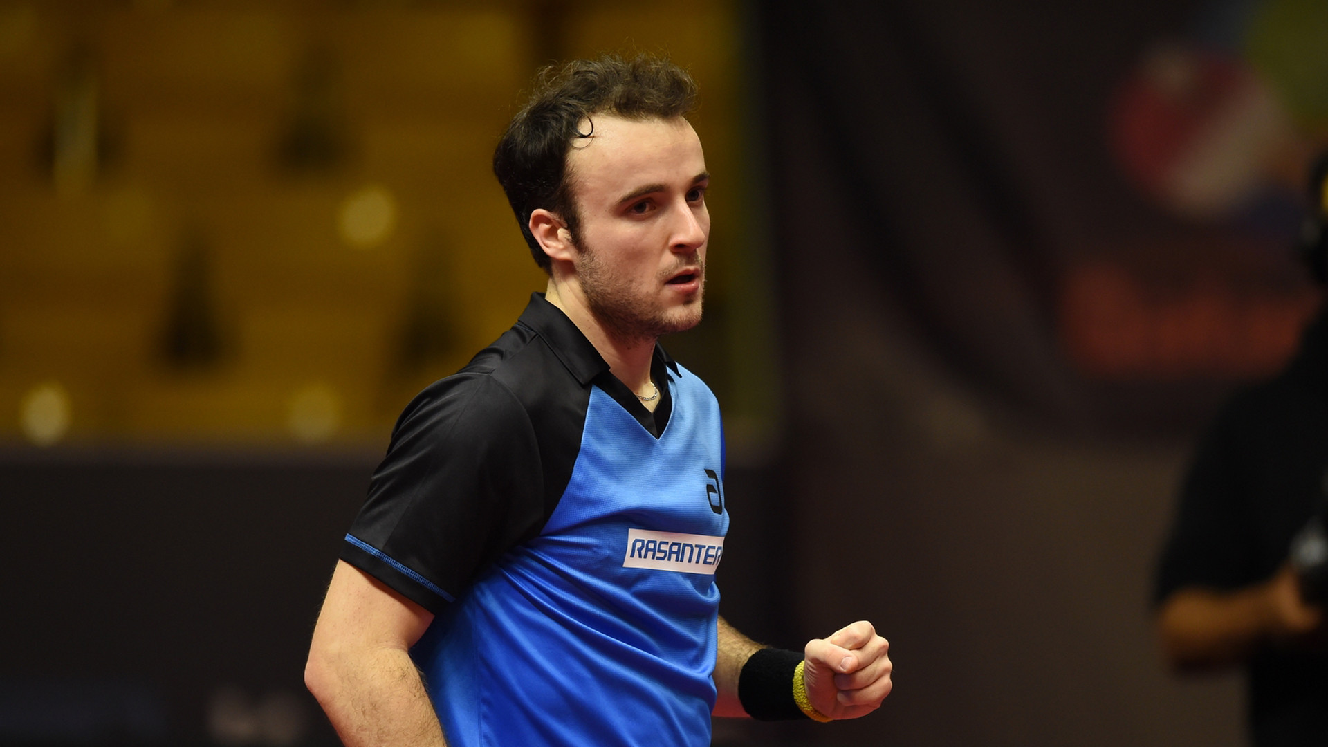France's Simon Gauzy pushed China's world number one Xu Xin to a seventh game before losing his men's singles quarter-final today at the Qatar Open in Doha ©ITTF