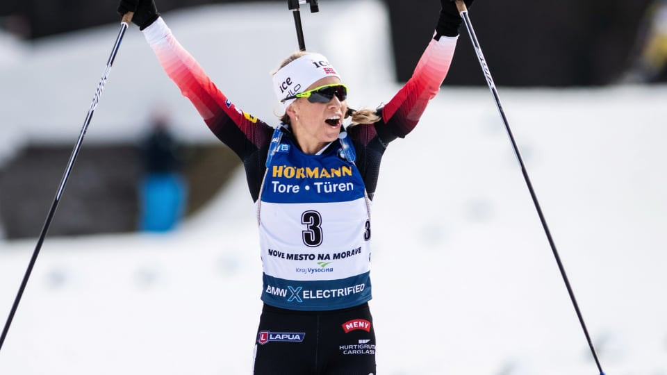 Tiril Eckhoff was victorious in the sprint on day one in Oberhof ©Getty Images