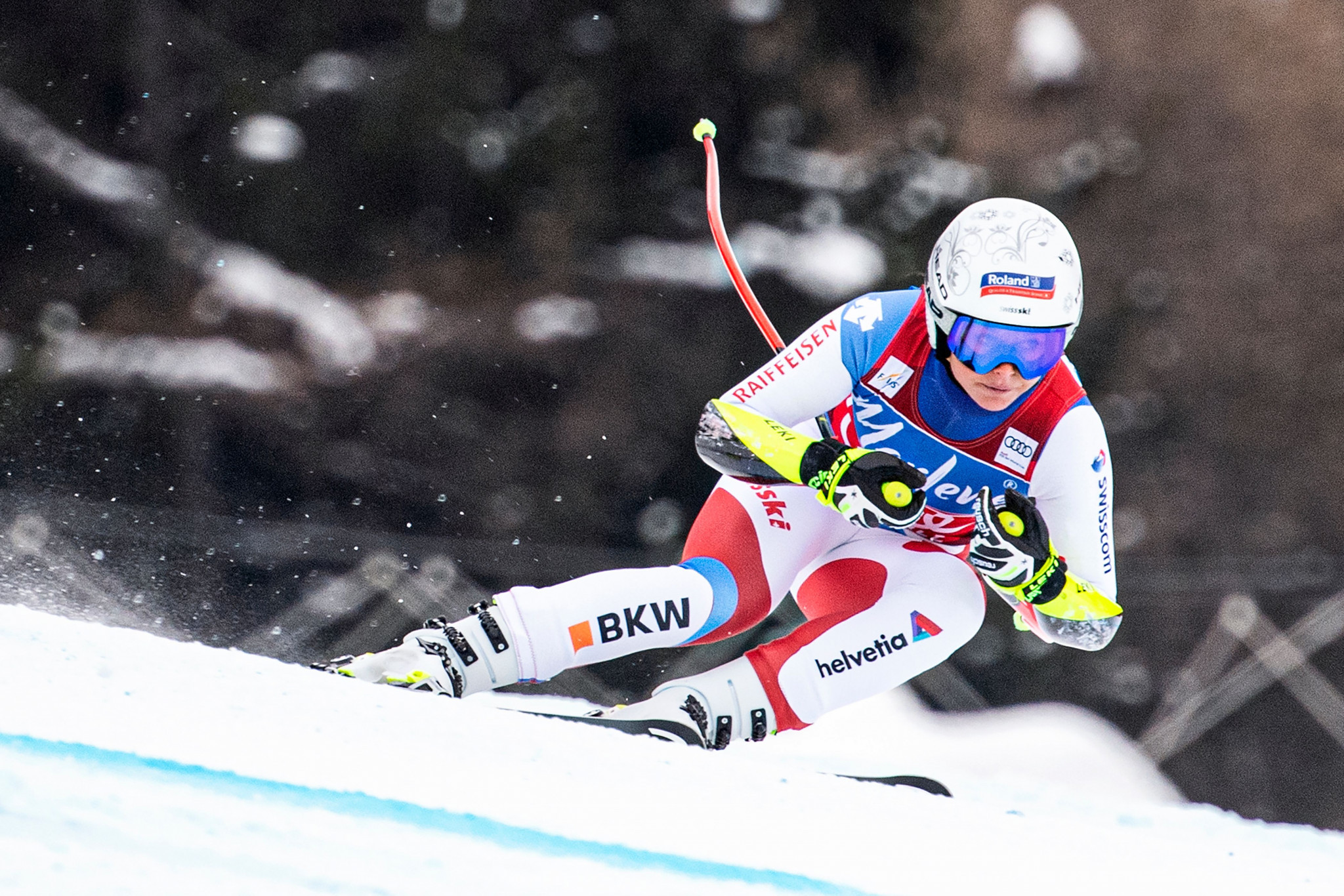 Corinne Suter of Switzerland earned the women's Super-G title ©Getty Images