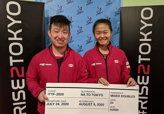 Zhang and Wang win ITTF North America mixed doubles Olympic qualifier