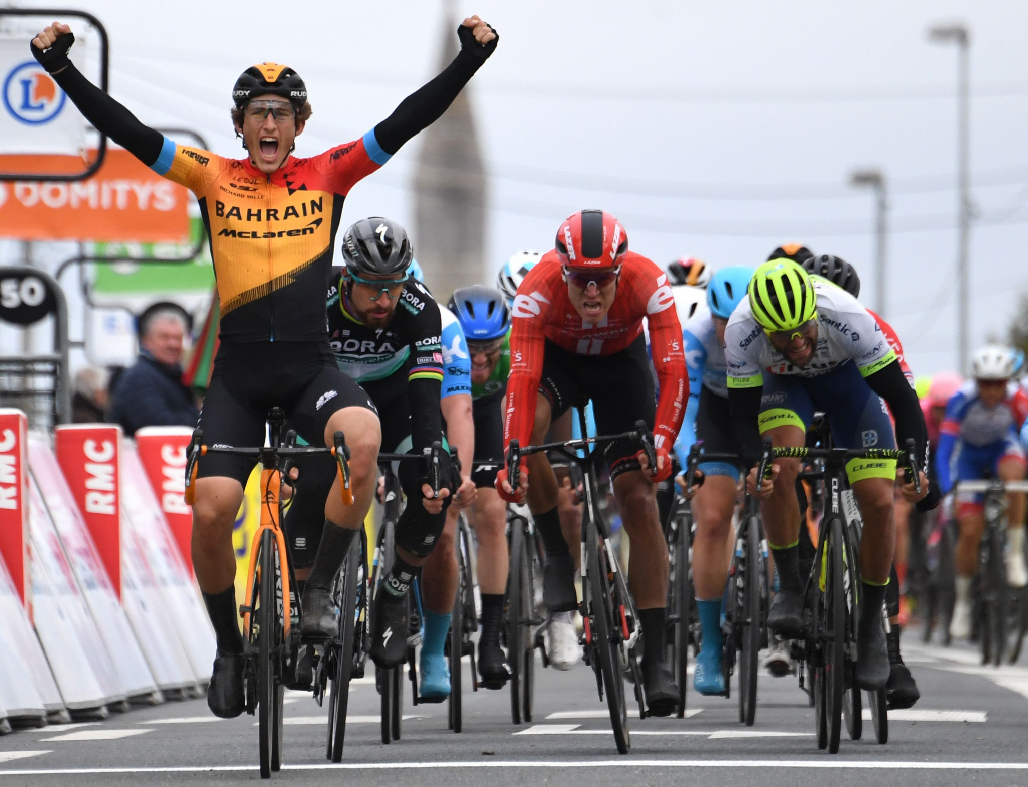 Ivan Garcia Cortina of Spain managed a surprise win on the third stage of the Paris-Nice ©Getty Images