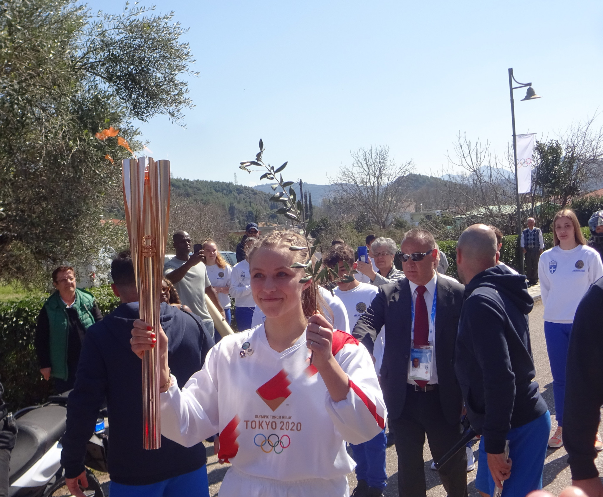Gretchen Helpenstell carried the Torch unexpectedly ©ITG