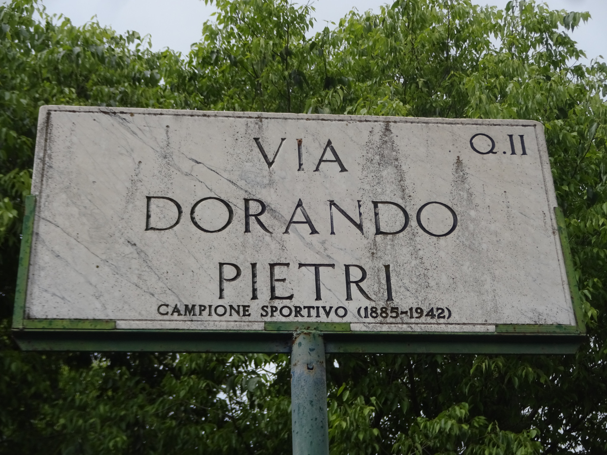 A road in the Olympic Village was named after 1908 marathon runner Dorando Pietri ©Philip Barker