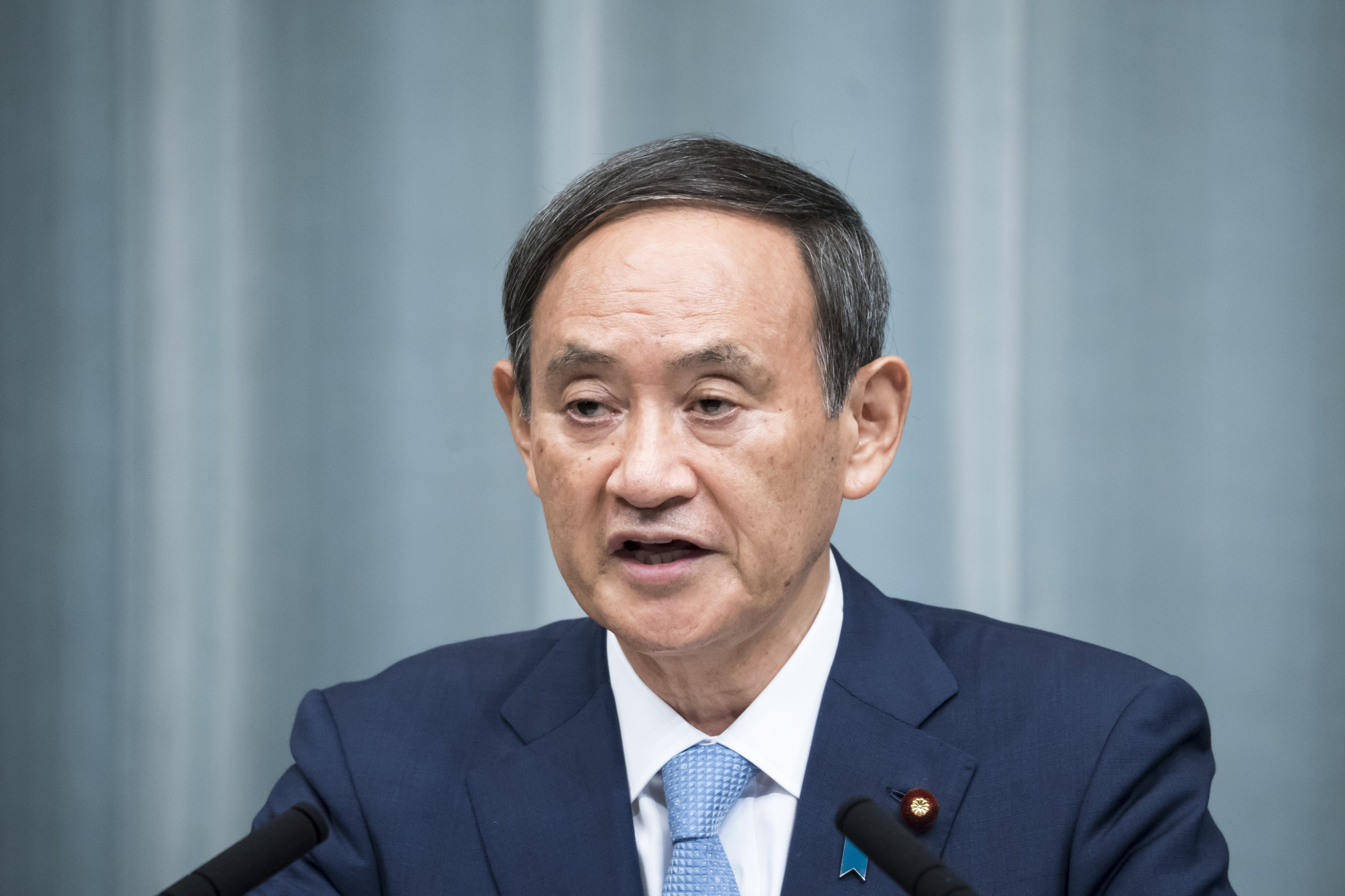 Prime Minister Yoshihide Suga recently apologised for also breaking COVID-19 rules ©Getty Images