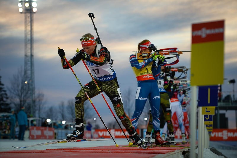 Franziska Hildebrand of Germany shot clean on her way to victory