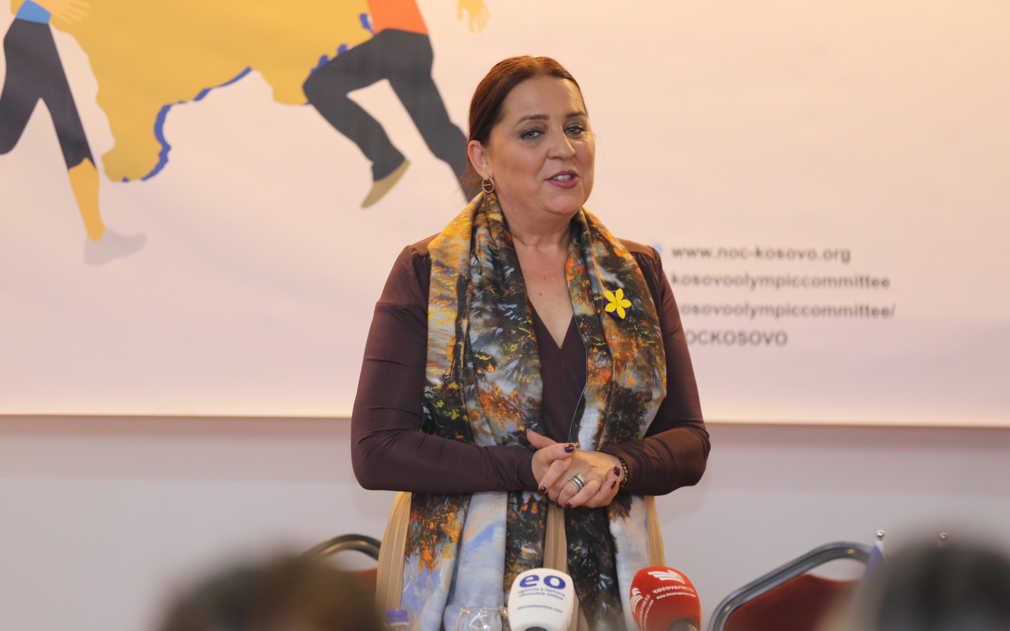 Kosovo's Minister of Culture, Youth and Sport, Vlora Dumoshi, was among those in attendance at the event ©OCK