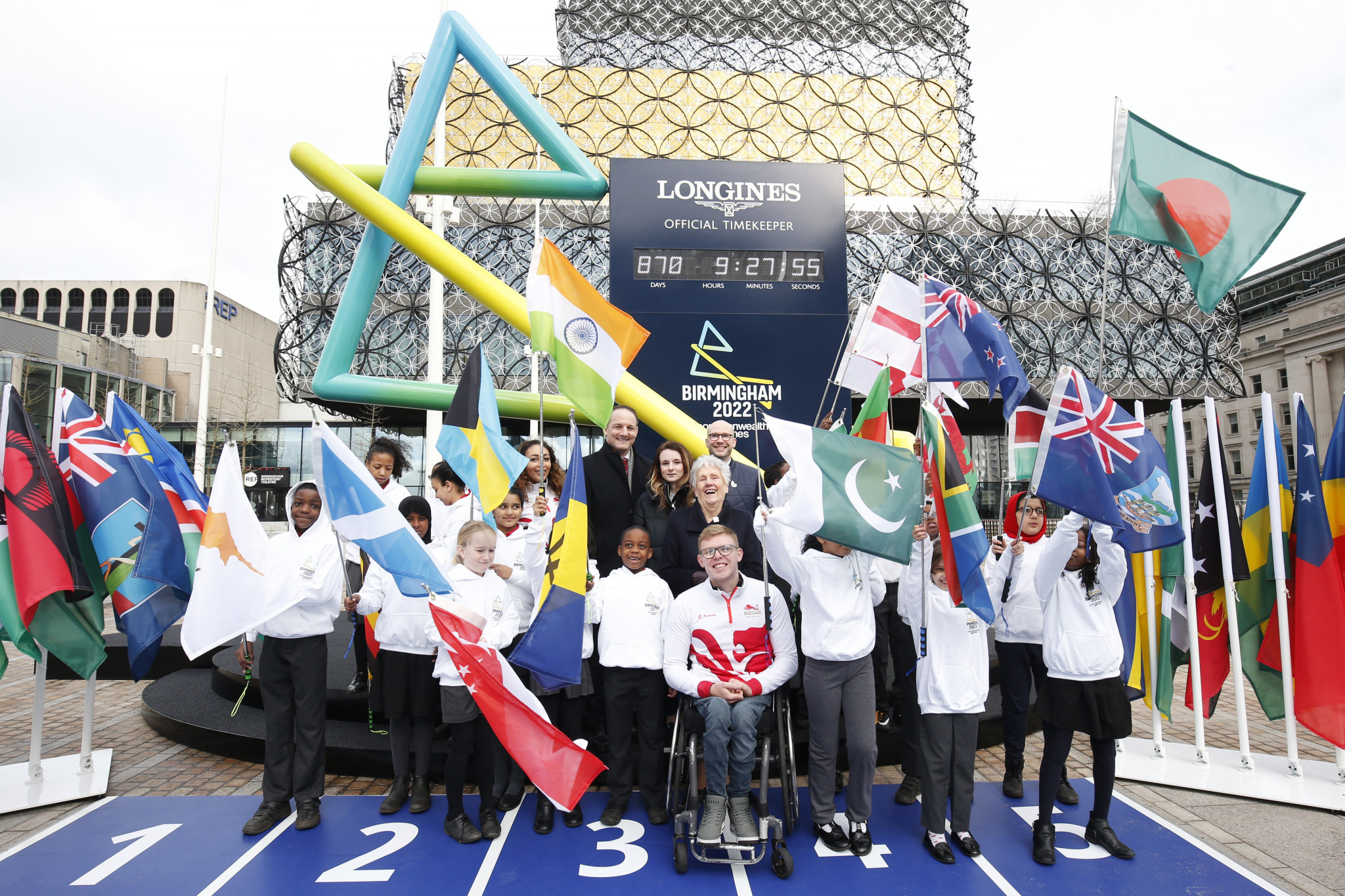 The Birmingham 2022 countdown clock was unveiled this week ©Getty Images