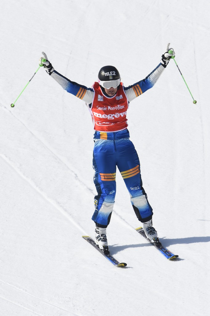 Anna Holmlund won the women's race on day one in Val Thorens
