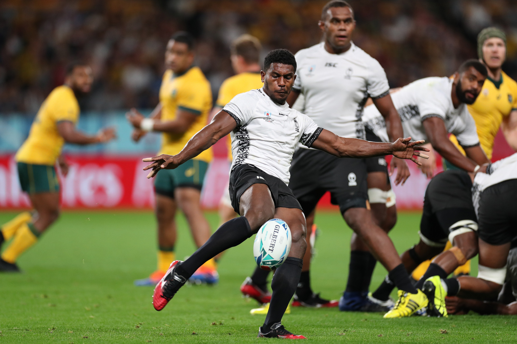 Frank Lomani of Fiji is one of two graduates from the Pacific High Performance Combine to play at the 2019 World Cup ©Getty Images