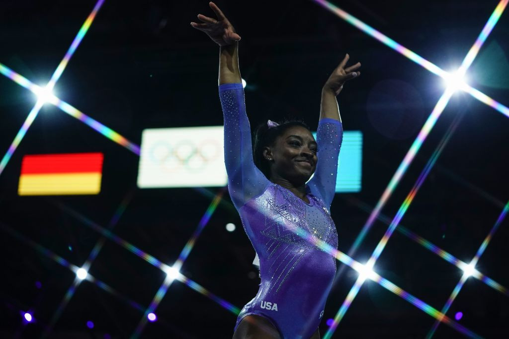 Simone Biles hit back at USA Gymnastics, which had wished her a happy birthday ©Getty Images