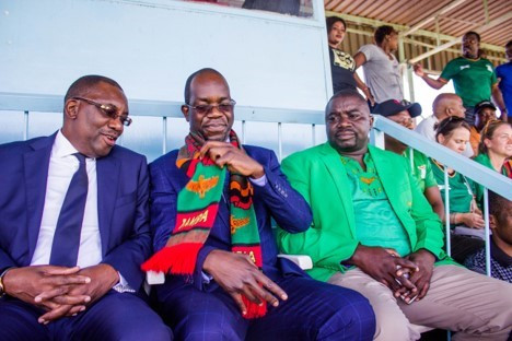 NCOZ President Alfred Foloko attended the historic match against Cameroon ©NCOZ