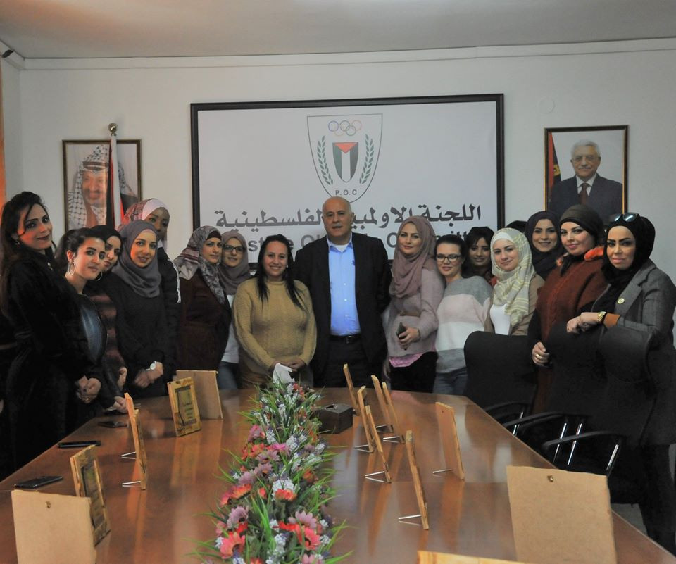 Palestine Olympic Committee President praises contribution of female staff