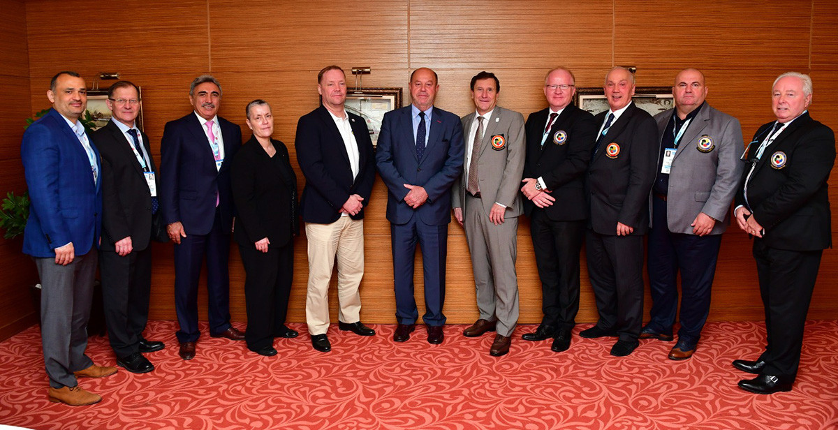 Yrsa Ranki, fourth from left, was part of the EKF Executive Committee ©WKF