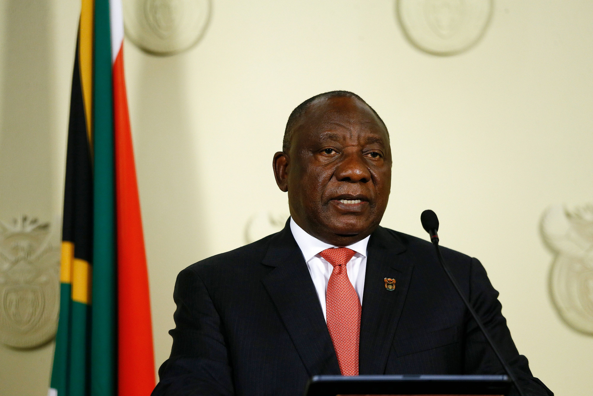 South African President Cyril Ramaphosa has prohibited gatherings of more than 100 people ©Getty Images