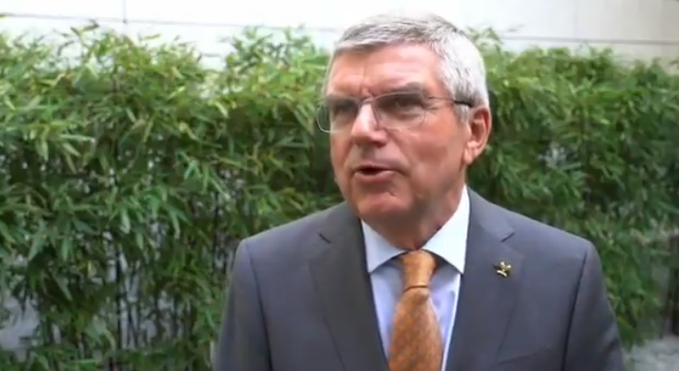 IOC President Thomas Bach gave an in-house interview yesterday ©IOC