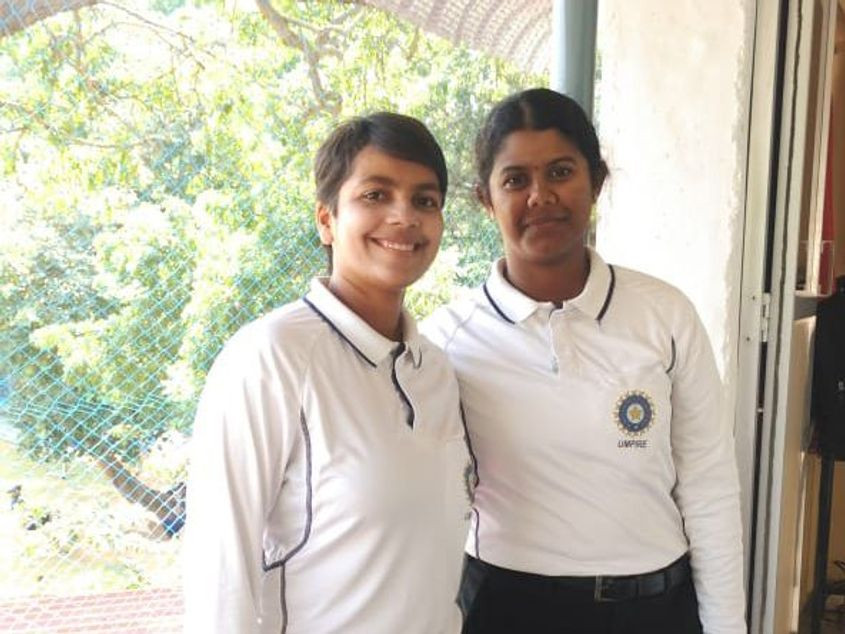 Janani Narayanan and Vrinda Rathi were named on the International Panel of ICC Development Umpires ©ICC