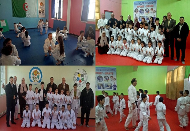 The Algerian Olympic Committee has inaugurated four schools as part of the International Judo Federation's Judo in Schools programme ©COA