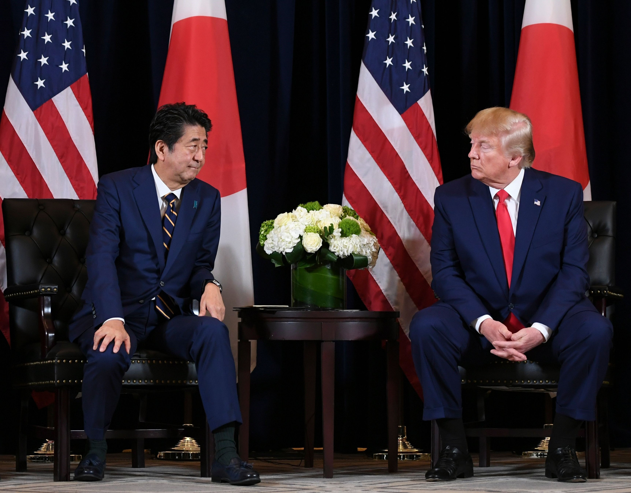 United States President Donald Trump has expressed his support for Japanese Prime Minister Shinzō Abe over the postponement of Tokyo 2020 ©Getty Images