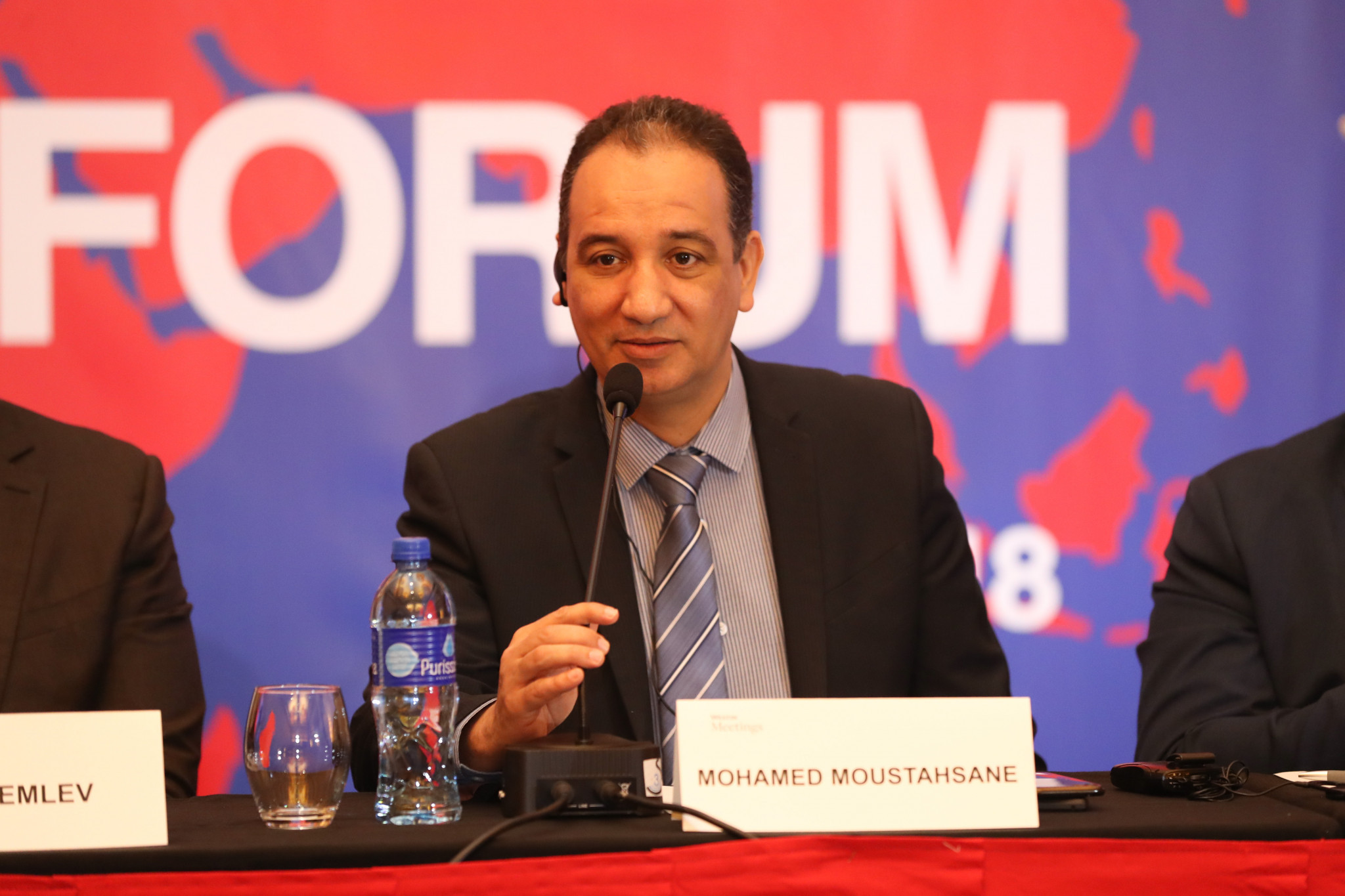 AIBA Interim President Mohamed Moustahsane is one of six candidates running against Umar Kremlev in the election ©AIBA