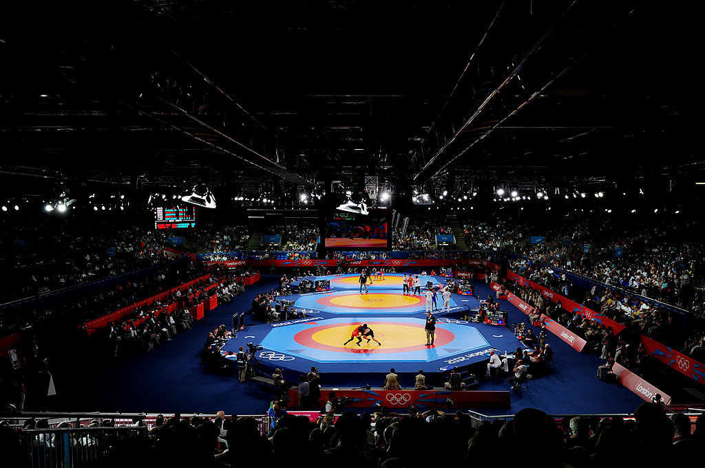 Wrestling was among the seven sports at London 2012 held at the ExCeL centre ©Getty Images
