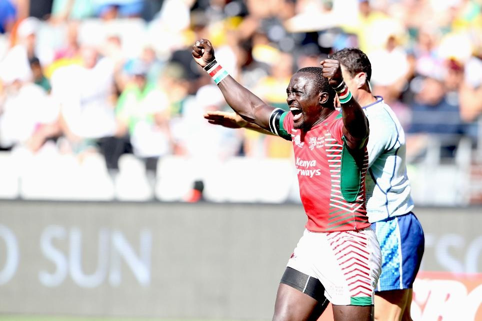 Kenya stun hosts and reach quarter-finals of World Rugby Sevens Series in Cape Town