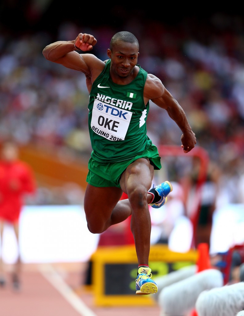 Young Nigerians will be hoping to follow in the footsteps of the likes of three-times African triple jump champion, Tosin Oke ©Getty Images