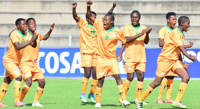 Zambia rose up six places in the FIFA women's world rankings ©COSAFA
