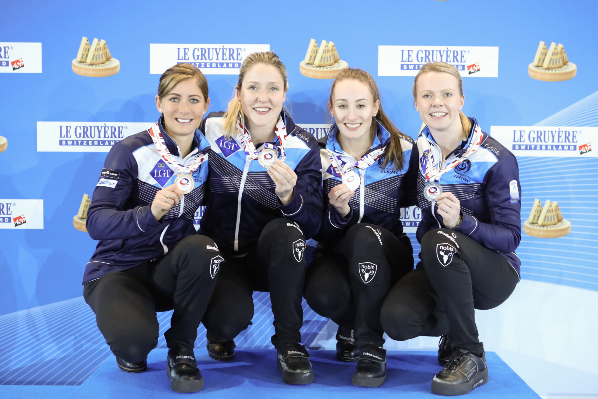 Wright was part of the Scotland team that lost to Sweden in the final of the 2019 European Curling Championships ©WCF/Richard Gray