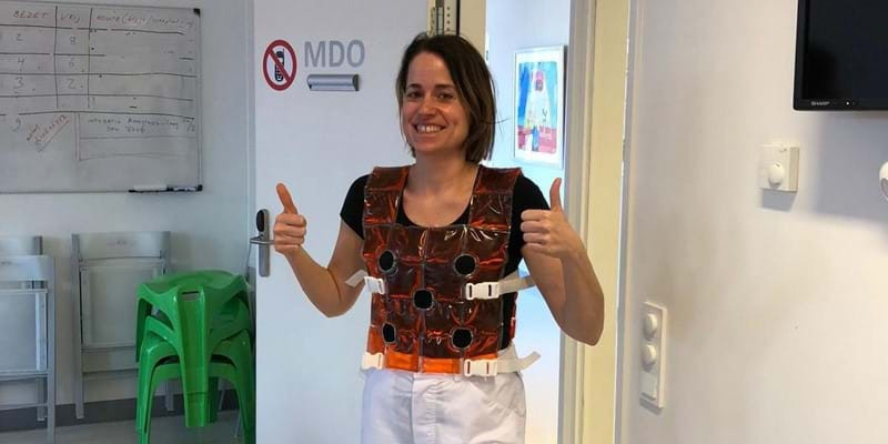 Hundreds of vests will be delivered to hospitals across the Netherlands ©NOC*NSF