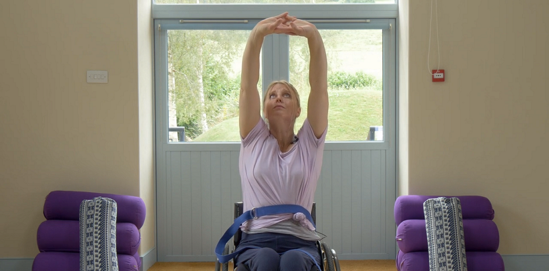 British wheelchair sport organisation WheelPower have released adaptive yoga videos encouraging wheelchair users to exercise at home ©WheelPower