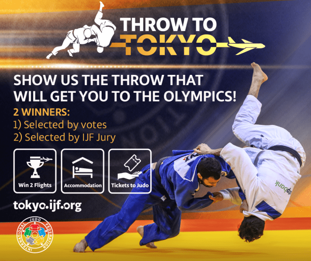The Throw to Tokyo competition, which offered free flights, accommodation and tickets to see the Olympic judo contest in the Japanese capital, will start again next year ©IJF