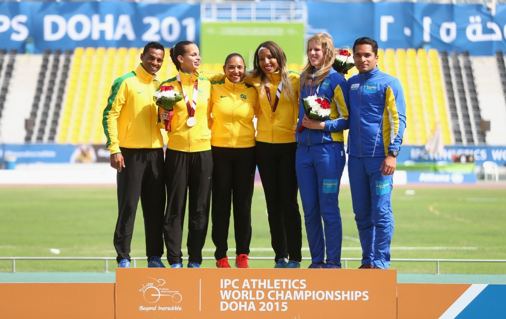 Silvania Costa earned the women's award for her long jump golds at Doha 2015 and the Toronto 2015 Parapan American Games
