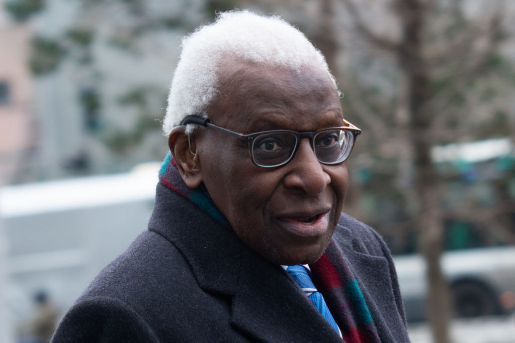 The Tokyo 2020 Executive Board member admitted he gave gifts to Lamine Diack, pictured ©Getty Images