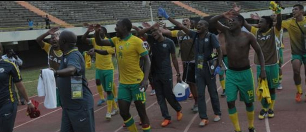 South Africa celebrated reaching Rio 2016 after a penalty shootout win over Senegal