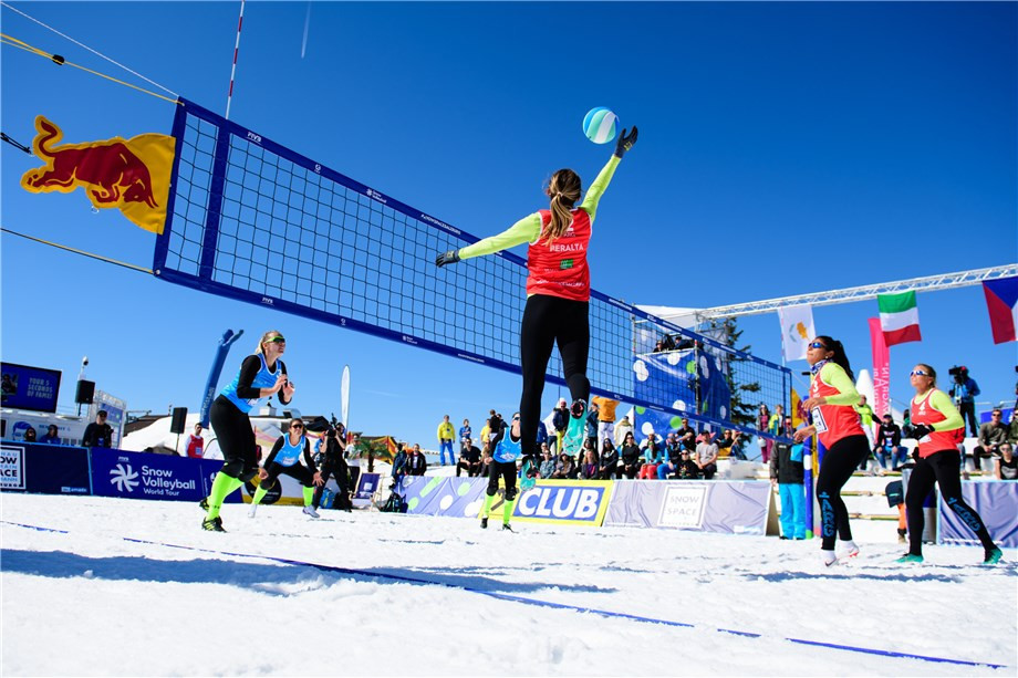 A snow volleyball event in Argentina has been cancelled due to coronavirus ©FIVB