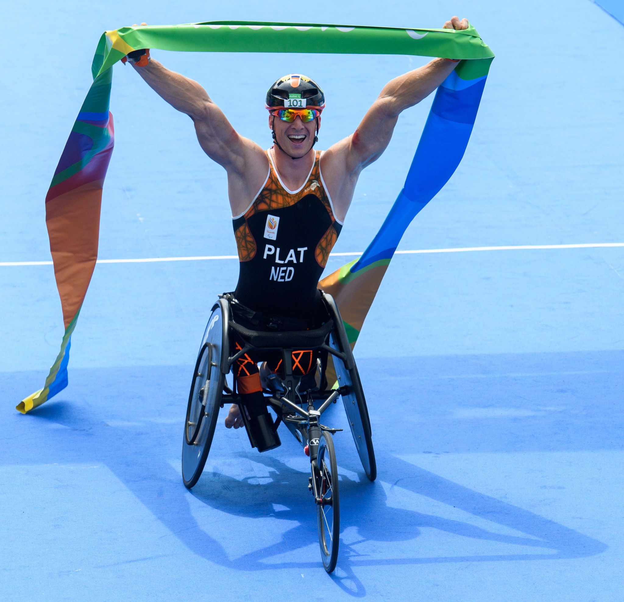 Dutch Para-triathlete Jetze Plat is one of 243 athletes supported by Toyota ©Getty Images