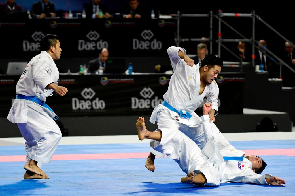 Karate's Olympic debut has been delayed after Tokyo 2020 was postponed until 2021 ©Getty Images