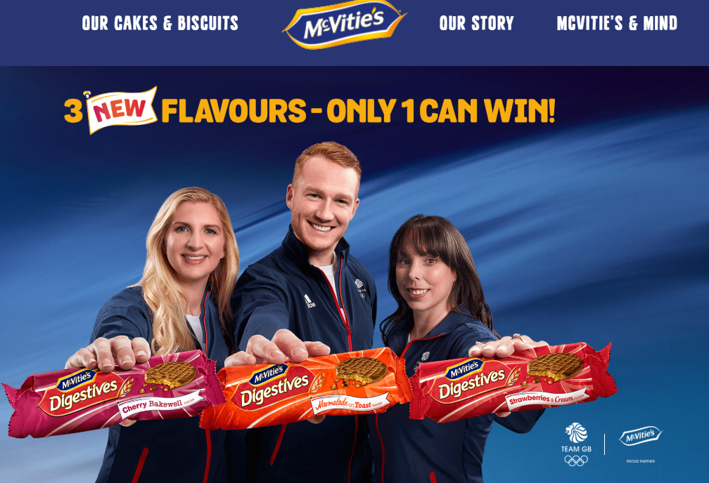 McVitie's will delay the launch of a promotional campaign building towards Tokyo 2020 ©McVitie's